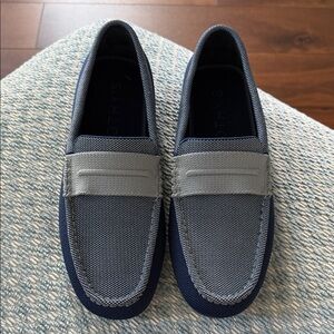 Rothy's Navy and Gray Men's Loafers